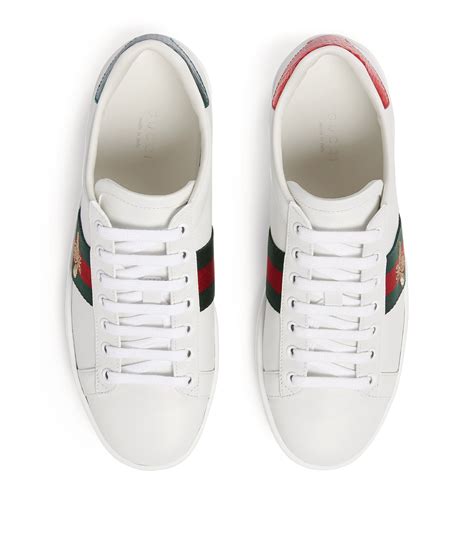 Shop Gucci Ace Leather Sneakers 